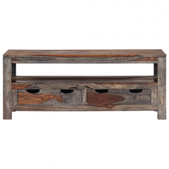 Table basse Gris 100 x 50 x 40 cm Bois de Sesham massif