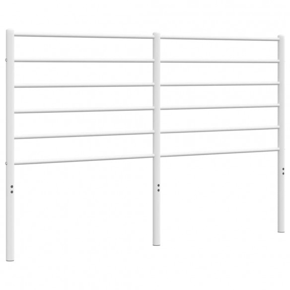 Tête de lit métal blanc 140 cm