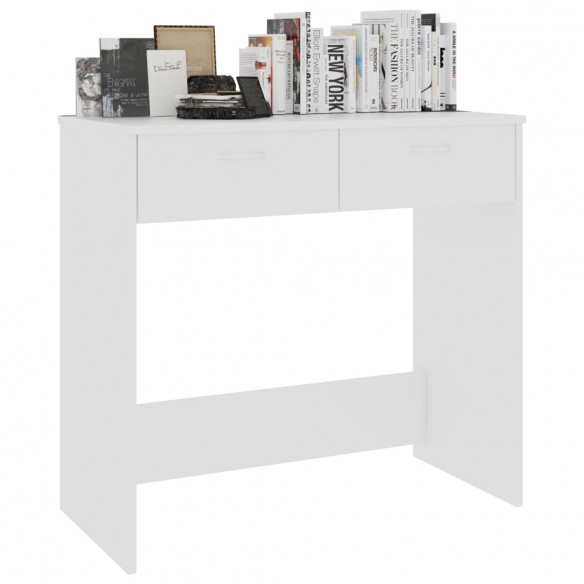 Bureau Blanc 80x40x75 cm Bois d'ingénierie