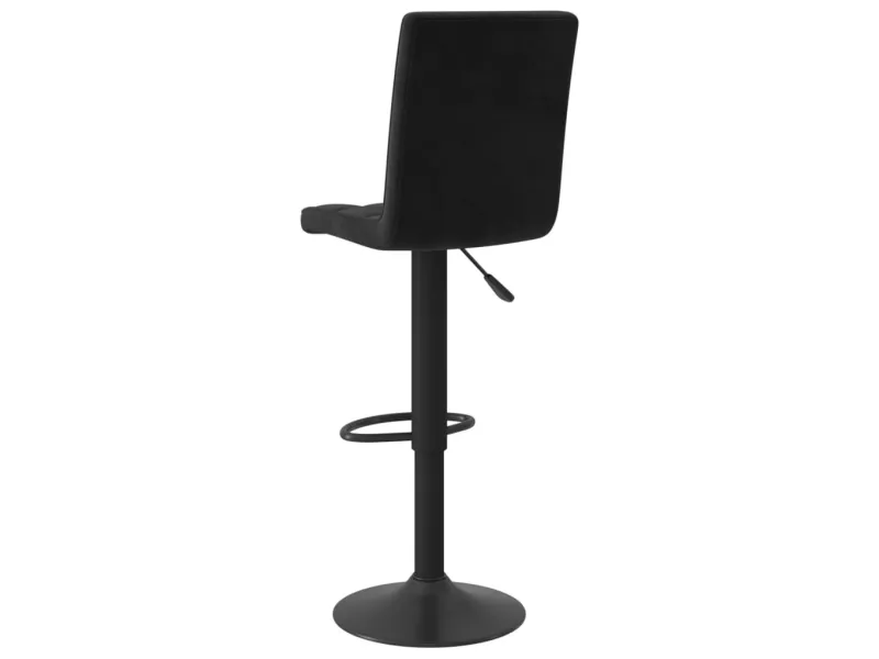 Tabourets de bar lot de 2 noir velours