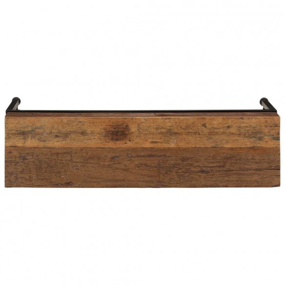 Meuble TV 110x30x46 cm bois massif de récupération