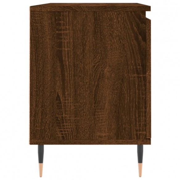 Meuble TV chêne marron 104x35x50 cm bois d'ingénierie