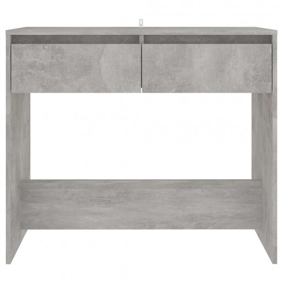 Table console Gris béton 89x41x76,5 cm Acier