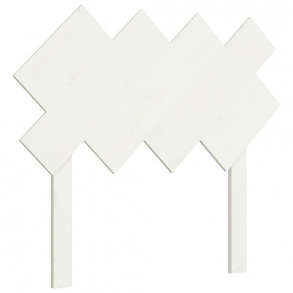 Tête de lit Blanc 92x3x81 cm Bois massif de pin