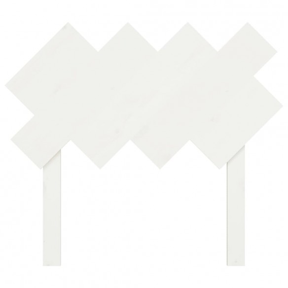 Tête de lit Blanc 92x3x81 cm Bois massif de pin