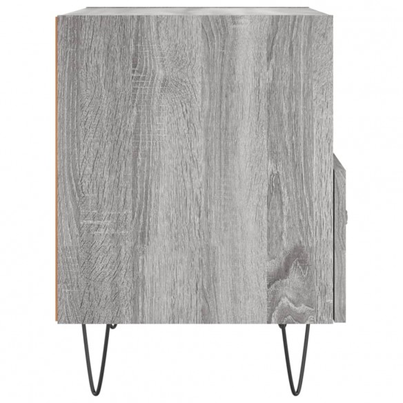 Table de chevet sonoma gris 40x35x47,5 cm bois d’ingénierie