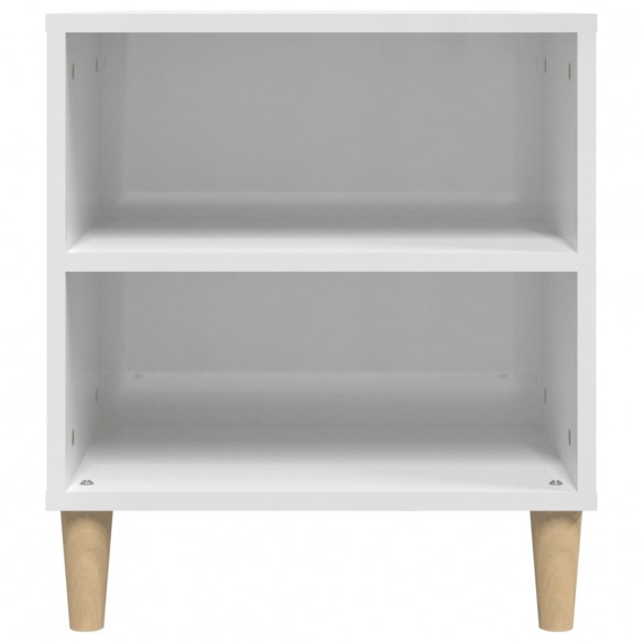 Meuble TV Blanc brillant 102x44,5x50 cm Bois d'ingénierie