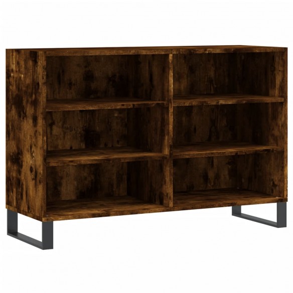 Buffet chêne fumé 103,5x35x70 cm bois d'ingénierie