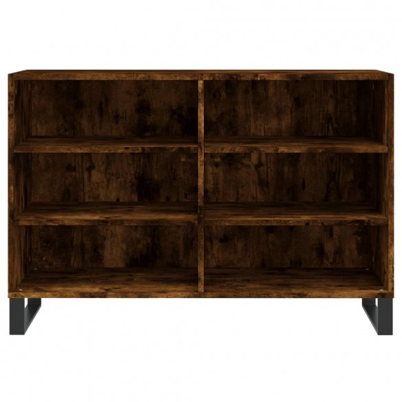 Buffet chêne fumé 103,5x35x70 cm bois d'ingénierie