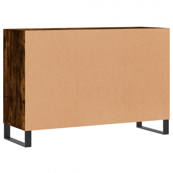 Buffet chêne fumé 103,5x35x70 cm bois d'ingénierie