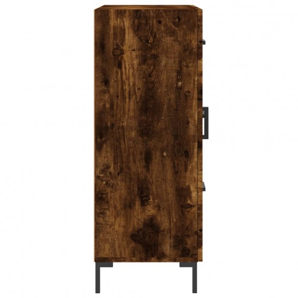 Buffet chêne fumé 69,5x34x90 cm bois d'ingénierie