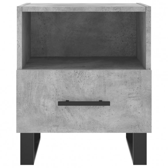 Tables de chevet 2pcs gris béton 40x35x47,5cm bois d’ingénierie