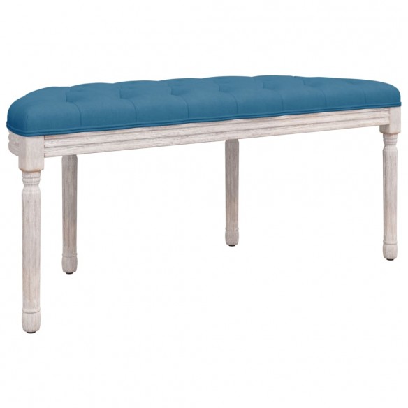 Banc Bleu 110,5x45x49 cm Velours