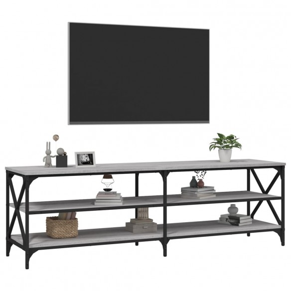 Meuble TV sonoma gris 160x40x50 cm bois d'ingénierie