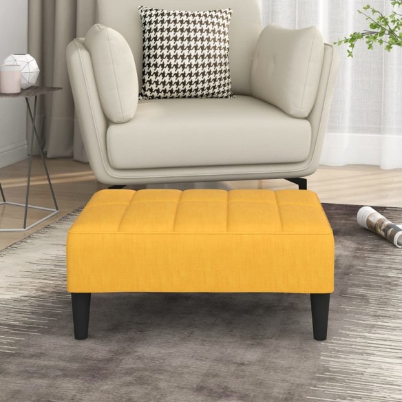 Repose-pied Jaune 78x56x32 cm Tissu