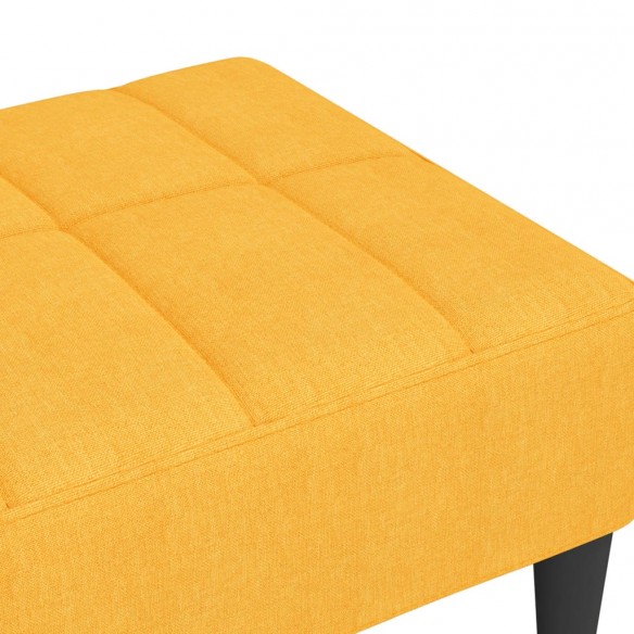 Repose-pied Jaune 78x56x32 cm Tissu