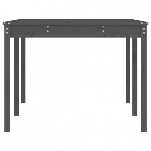 Table de jardin gris 203,5x100x76 cm bois massif de pin