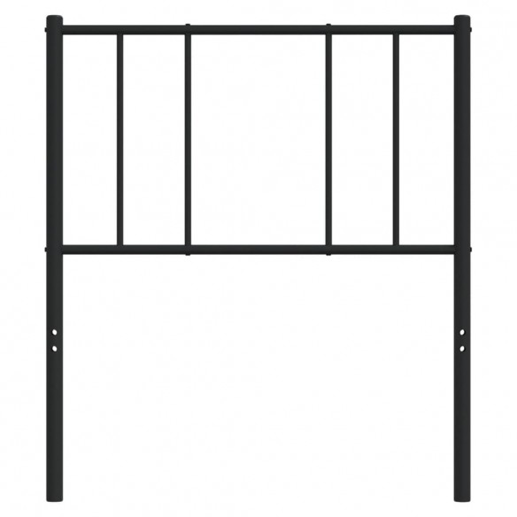 Tête de lit métal noir 75 cm