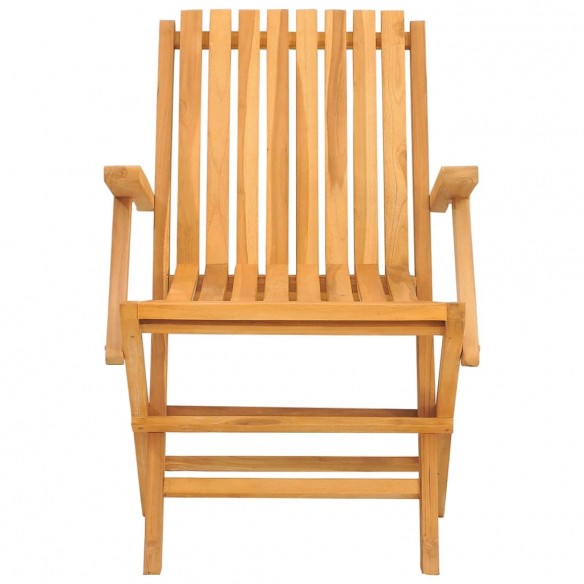 Chaises de jardin pliantes 2 pcs 61x67x90 cm bois massif teck