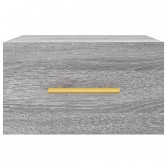 Table de chevet murale sonoma gris 35x35x20 cm