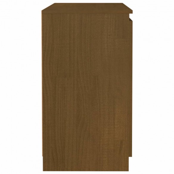 Armoire latérale marron miel 60x36x65 cm bois de pin massif