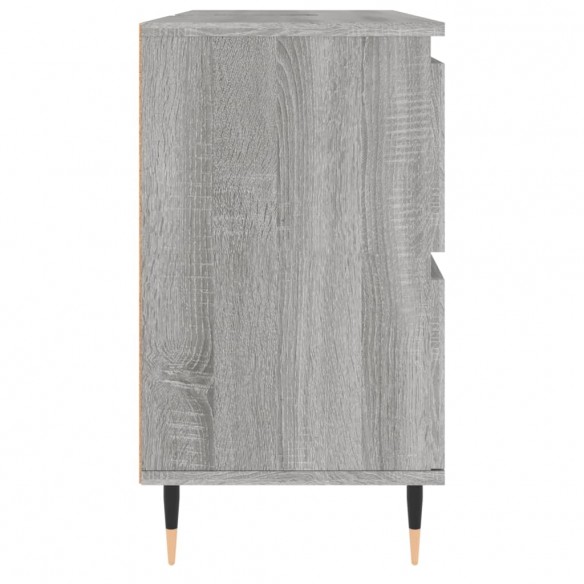 Armoire salle de bain sonoma gris 80x33x60 cm bois d'ingénierie