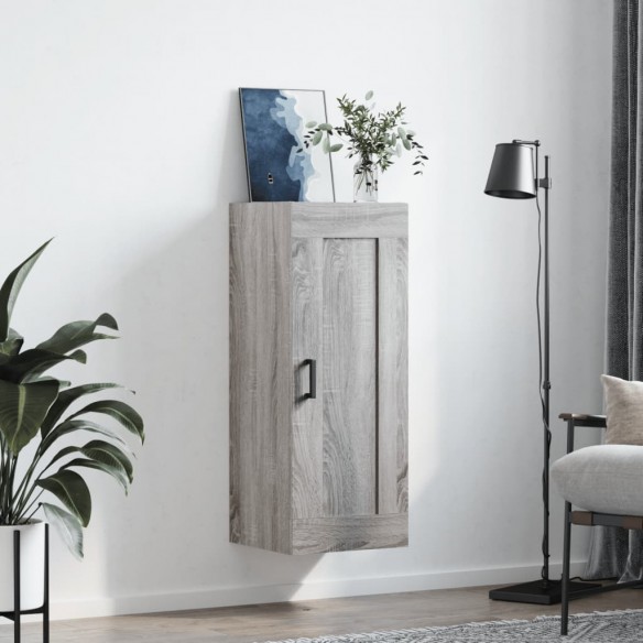 Armoire murale sonoma gris 34,5x34x90 cm bois d'ingénierie