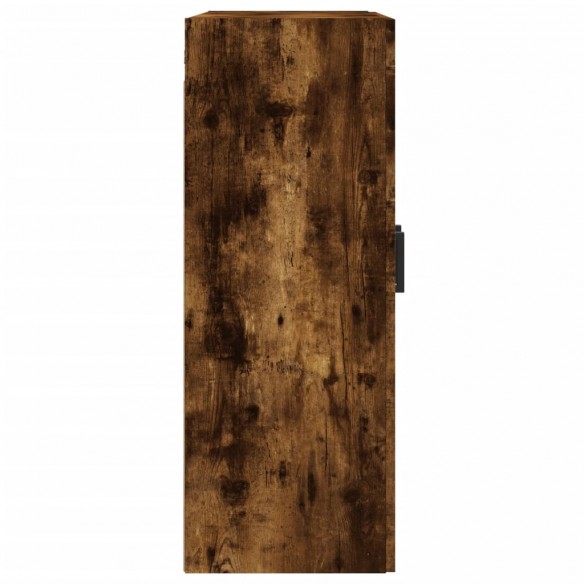 Armoire murale chêne fumé 69,5x34x90 cm bois d'ingénierie