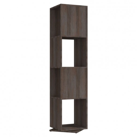 Armoire rotative Gris/chêne Sonoma 34,5x34,5x147,5 cm Aggloméré