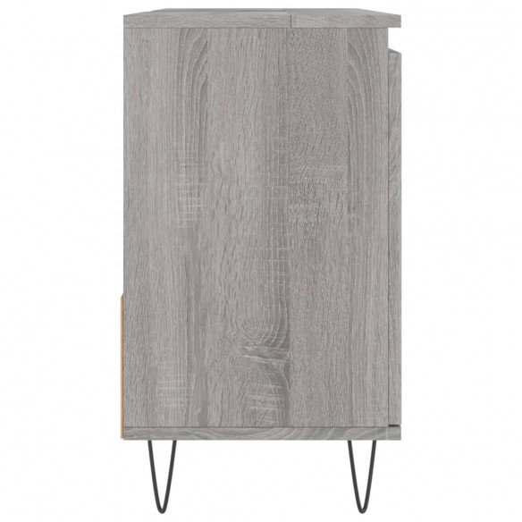 Armoire de bain sonoma gris 65x33x60 cm bois d'ingénierie