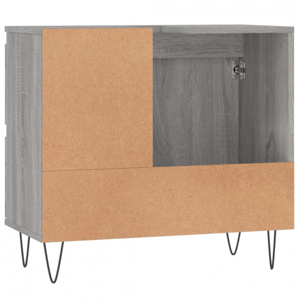 Armoire de bain sonoma gris 65x33x60 cm bois d'ingénierie