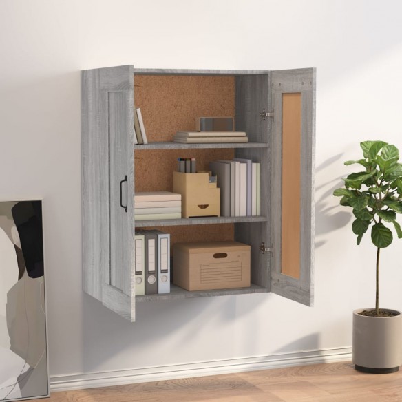 Armoire murale suspendue Sonoma gris 69,5x32,5x90 cm