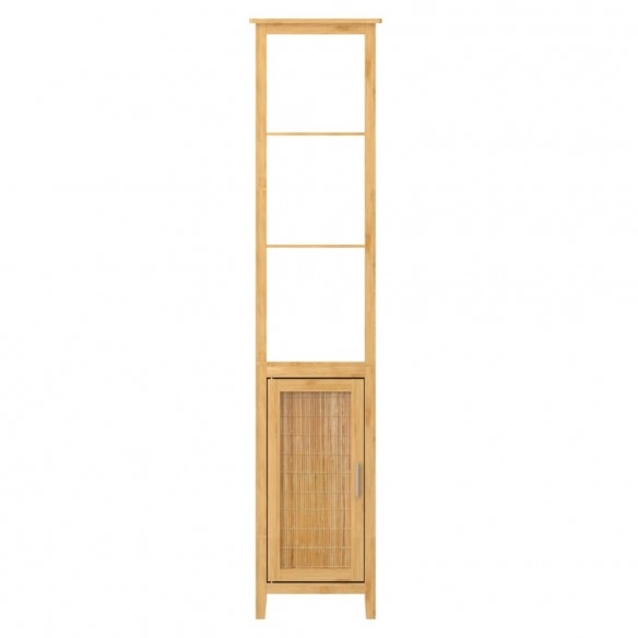 EISL Armoire haute avec 3 compartiments Bambou 40x30x190 cm