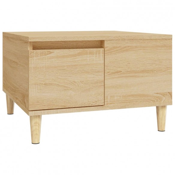 Table basse chêne sonoma 55x55x36,5 cm bois d'ingénierie