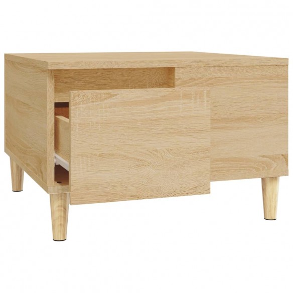 Table basse chêne sonoma 55x55x36,5 cm bois d'ingénierie