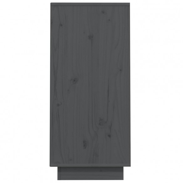 Armoire console Gris 60x34x75 cm Bois de pin solide