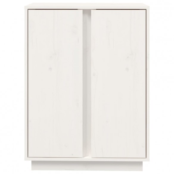 Buffet Blanc 60x35x80 cm Bois massif de pin