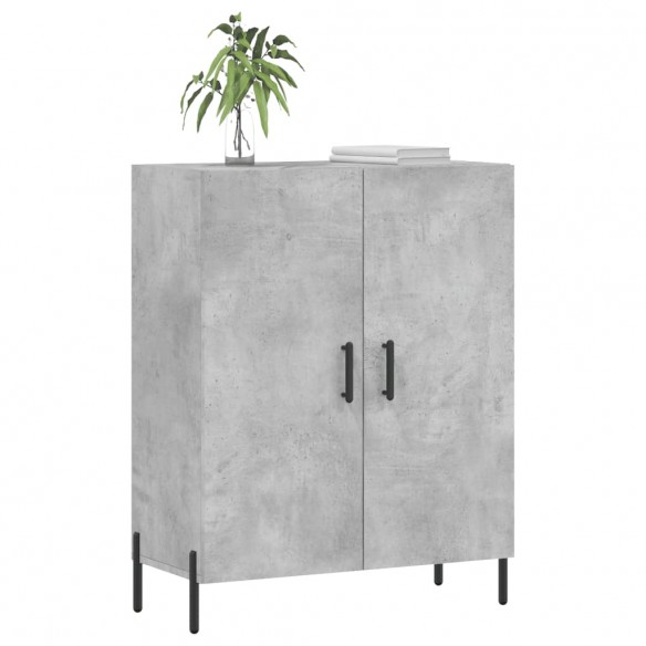 Buffet gris béton 69,5x34x90 cm bois d'ingénierie