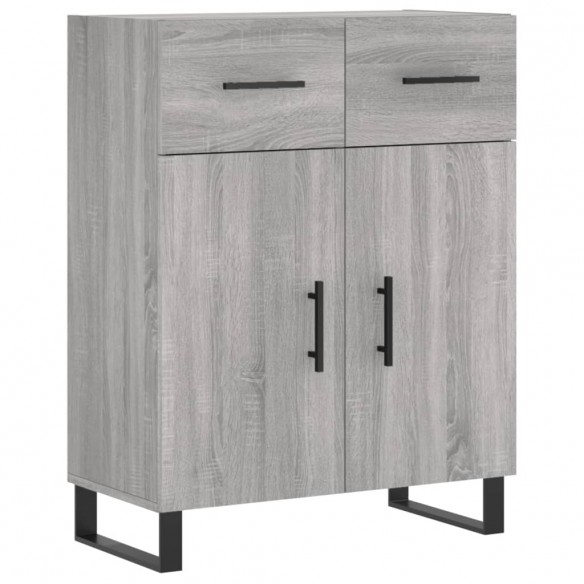 Buffet sonoma gris 69,5x34x90 cm bois d'ingénierie