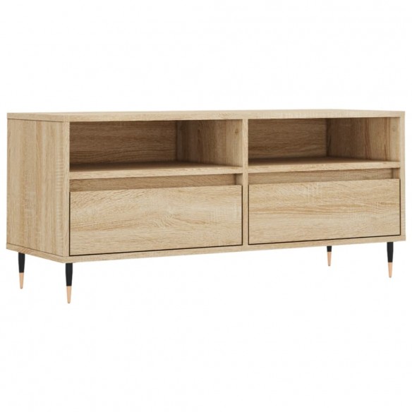 Meuble TV chêne sonoma 100x34,5x44,5 cm bois d'ingénierie