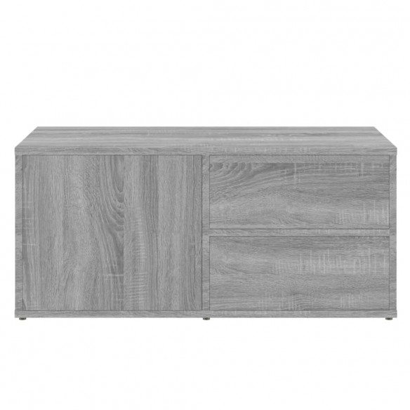 Meuble TV Sonoma gris 80x34x36 cm Bois d'ingénierie