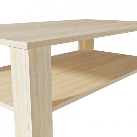 Table basse en aggloméré 100 x 59 x 42 cm Chêne