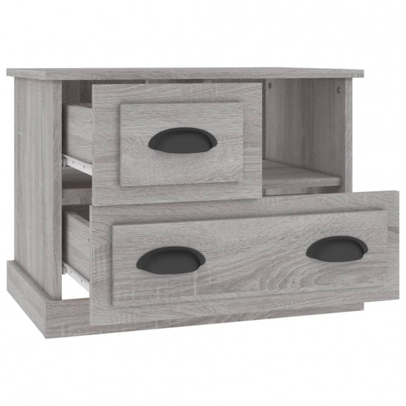 Table de chevet sonoma gris 60x39x45 cm