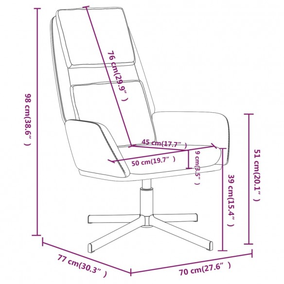 Chaise de relaxation Rose Velours