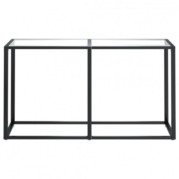 Table console Transparent 140x35x75,5 cm Verre trempé