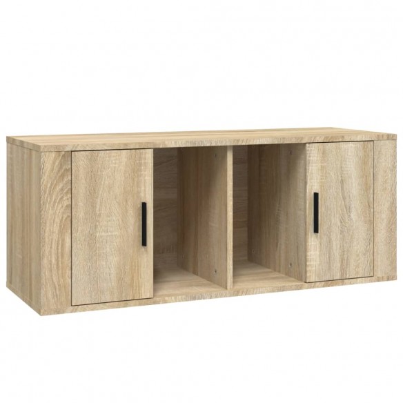 Meuble TV Chêne sonoma 100x35x40 cm Bois d'ingénierie