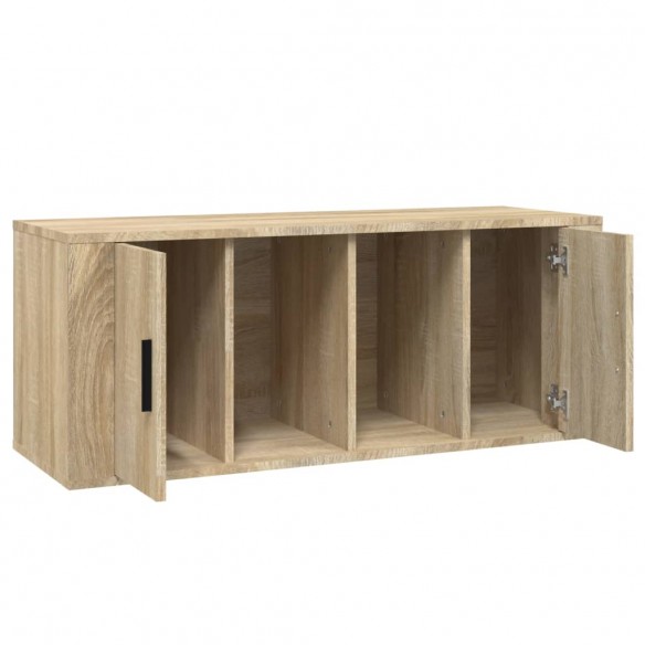 Meuble TV Chêne sonoma 100x35x40 cm Bois d'ingénierie