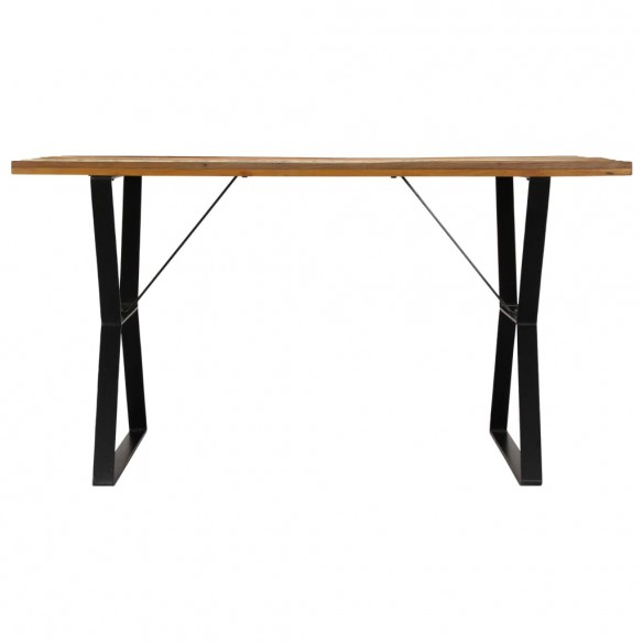 Table de salle à manger 140x80x76cm Bois de récupération massif