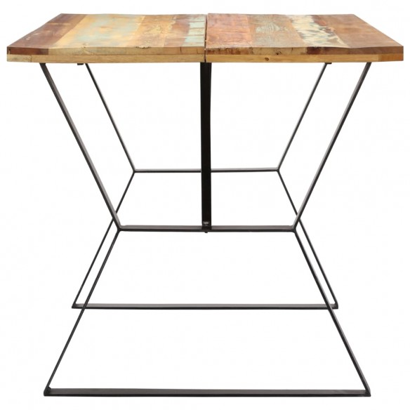 Table de salle à manger 140x80x76cm Bois de récupération massif