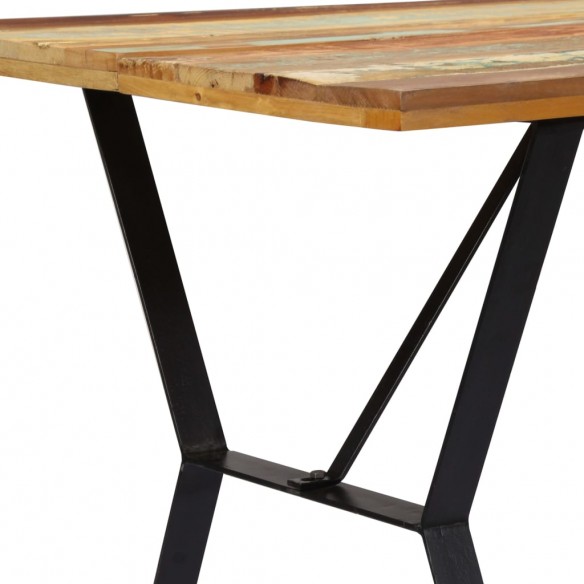 Table de salle à manger 140x80x76cm Bois de récupération massif